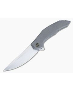 WE Merata Limited Edition Frame Lock Flipper Hand Rubbed Satin 20CV Gray Titanium WE22008A-2 - WE-WE22008A-2 1