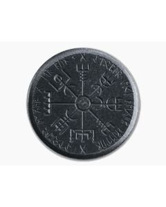 Shire Post Mint Dual Stave Helm of Awe/Vegvisir Viking Worry Coin Iron - SPM-WOR-DUALSTAVE 1