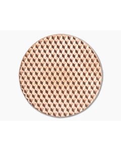 Shire Post Mint Geometric Textured Worry Stone Raw Copper Coin - SPM-WOR-TEX-CO-RAW 1