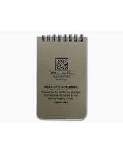 Rite In The Rain Warrior's Notebook 3" x 5" Tan All-Weather Notebook WP735 - RTR-WP735 1