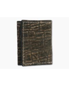 Yoder Leather Company Treebark Elephant Trifold Wallet - YLC-011 1