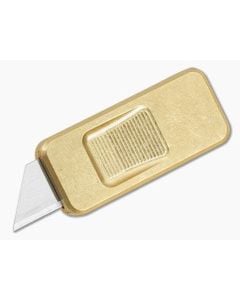 Rivery MFG Zero V2 Utility Knife Agent Newton Brass - RIV-ZV2-OTF-AN-BRASS 1