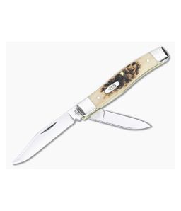 Case Texas Jack Amber Bone Carbon Steel 00077 - CA-00077 1