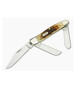 Case Amber Bone Peach Seed Jig Stockman 00128 - CA-00128 1