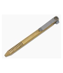 Maverick Customs Flipper Universal Pen Ringed Brass Tumbled Finish Timascus Flipper EDC Pen - MAV-001 1