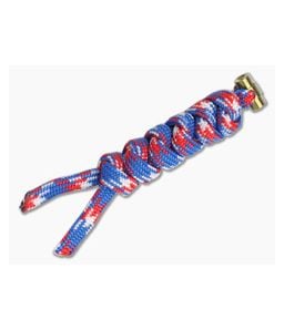 Chris Reeve Small Sebenza 21 Multicolored Knotted Lanyard Liberty/Gold - CRK-0035 1