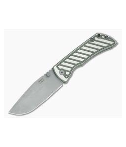 McNees Knives Mac 2 3.5" (GEN 2) Matte Green Fastback Drop Point - MNK-003 1