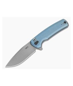 Zero Tolerance 0044BLU Blue Titanium Button Lock S90V - ZT-0044BLU 1