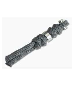Chris Reeve Small Inkosi Charcoal Lanyard with Silver Bead - CRK-SIN-7011 1