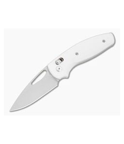 TRM Bulldog Rev B Snow White G10 3D Contoured Magnacut Folding Knife (2.95") - TRM-005 1
