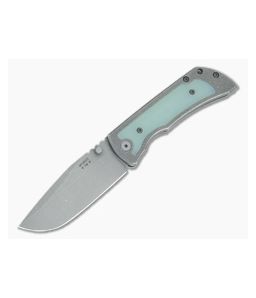 McNees Knives Mac 2 3.5" (GEN 2) Jade G10 Inlay Drop Point - MNK-007 1