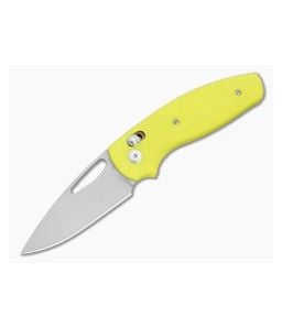 TRM Bulldog Rev B Safety Yellow G10 3D Contoured Magnacut Folding Knife (2.95") - TRM-008 1