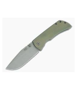 McNees Knives PM Mac 2 3.5" (GEN 2) Green/Bronze Swerve Drop Point - MNK-013 1