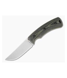 TRM Tagalong OD Green and Black G10 MagnaCut Stonewashed Fixed Blade (2.32") - TRM-019 1