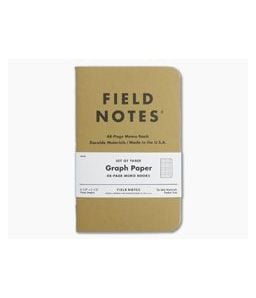 Field Notes Original Kraft Graph Paper Memo Notebook 3 Pack - FN-01 1