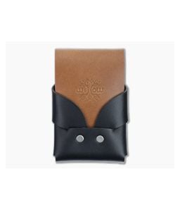 Willow Craft Goods Slim Swaddle Leather Wallet Black And Bourbon Colorway WCG-01 - WCG-01 1