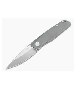 Boker Plus X Poltergeist Works Connector Satin S35VN Titanium Frame Lock Folder 01BO353 - BO-01BO353 1