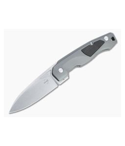 Boker Plus Aluma Flipper Manasherov Stonewashed D2 Gray Aluminum Folder 01BO463 - BO-01BO463 1
