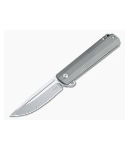 Boker Plus Cataclyst Satin D2 Titanium Frame Lock Flipper 01BO640 - BO-01BO640 1