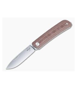 Boker Plus Tech Tool 1 Slip Joint 12C27 Brown Micarta Premium Folder 01BO815 - BO-01BO815 1