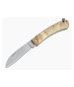Fox Knives Nauta Stonewashed 420C Olive Wood Slip Joint Knife 01FX882 - BO-01FX882 1