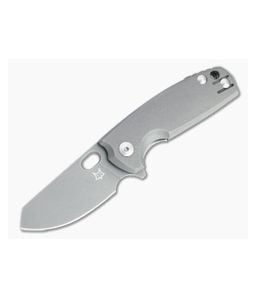 Fox Knives Baby Core Flipper Stonewashed M390 Titanium Folder 01FX904 - BO-01FX904 1