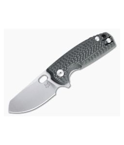 Fox Knives Baby Core Flipper Satin M390 Carbon Fiber Folder 01FX905 - BO-01FX905 1