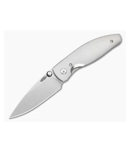 TRM Atom Pinstripe 3D Titanium MagnaCut Liner Lock Folding Knife (3.50" Blade) - TRM-020 1