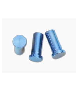Hinderer Knives XM-24 Titanium Handle Nut Set of 3 Blue - HK-0269 1