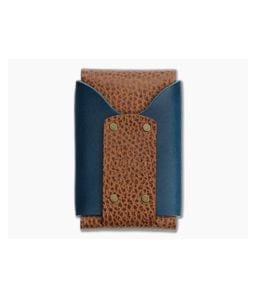 Willow Craft Slim Wask Wallet Whiskey Dollaro and Ocean Blue - WCG-030 1