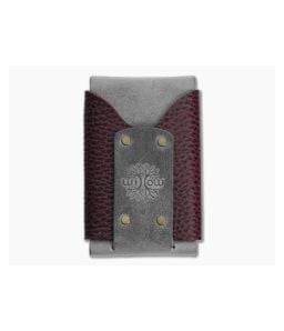 Willow Craft Slim Wask Wallet Charcoal and Bordeaux Dollaro - WCG-032 1
