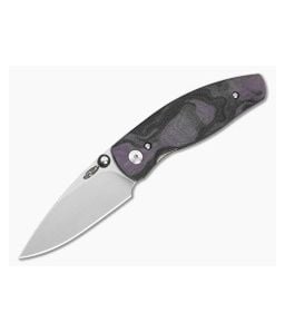TRM Neutron 2 Concord Grape Burl G10 3D MagnaCut Liner Lock Knife (3.00" Blade) - TRM-037 1