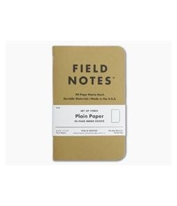 Field Notes Original Kraft Plain Paper Memo Notebook 3 Pack - FN-03 1