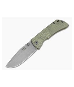 McNees Knives PM MAC-2 3" Green/Bronze Atomic Jig Drop Point - MNK-041 1