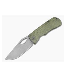 McNees Little Dixon Frag Green/Blue Atomic Titanium MagnaCut Frame Lock Knife (3.41" Blade) - MNK-044 1