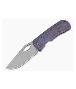 McNees Little Dixon Frag Violet Atomic Titanium MagnaCut Frame Lock Knife (3.41" Blade) - MNK-046 1
