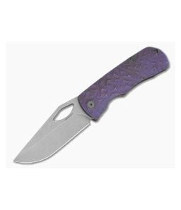 McNees Little Dixon Rock Violet Atomic Titanium MagnaCut Frame Lock Knife (3.41" Blade) - MNK-047 1