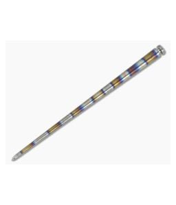 Ti Survival Titanium Toothpick Flame Anodized Rings - TS-050 1