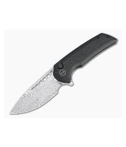 WE Knives Mini Malice Damasteel Stonewashed Black Titanium - WE-WE054BL-DS1 1
