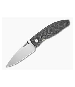 TRM Atom 3D Sunburst Carbon Fiber MagnaCut Liner Lock Knife (3.50" Blade) - TRM-065 1