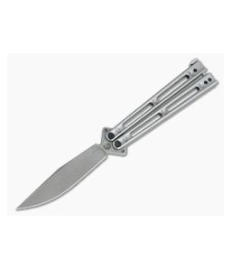 Boker Plus Papillon Balisong Stonewashed D2 Stainless Steel Butterfly Knife 06EX111 - BO-06EX111 1