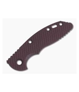 Hinderer Knives XM-18 3" Textured Burgundy Canvas Micarta Handle Scale 0787 - HK-0787 1