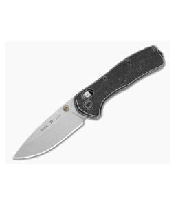 Buck 791 Range Elite Trail Worn Black Tumbled Anodized Aluminum MagnaCut Stonewash Crossbar Lock Knife (3.38" Blade) 0791BKS2 - BU-0791BKS2 1