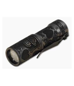 CWF Arcadian Robot Heart Engraved Black TRD Triple Emitter Quantum Dragon Titanium Flashlight (4500K) - CWF-082 1