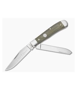 Boker Treebrand Trapper Green Canvas Micarta - BO-110888 1