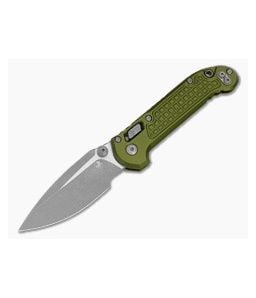 Microtech LUDT RAM-LOK S/E Single Edge Frag OD Green Aluminum M390MK Apocalyptic Folding Knife (3.43" Blade) MT-1135RL-10APFROD - MT-1135RL-10APFROD 1