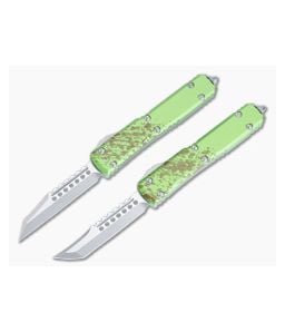 Microtech Ultratech OTF Zombie-Tech Warhound & Hellhound Combo Set Stonewashed M390 119-10-SET-ZTS - MT-119-10-SET-ZTS 1
