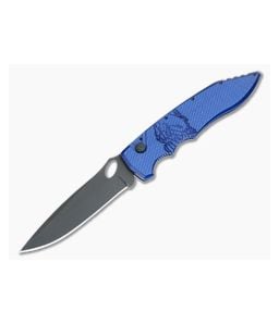 Piranha P11 Mini Predator Tactical Automatic Blue Aluminum Handle Black PVD S30V Spear Point 11BT - PRN-11BT 1