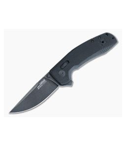 SOG TAC XR Stonewash D2 Black G10 XR Lock Flipper 12-38-07-41 - SOG-12-38-07-41 1