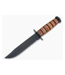 Kabar USMC Utility Knife Leather Handle 1217 - KA-1217 1